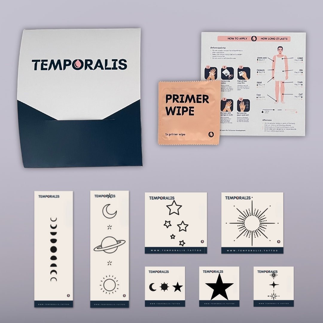 Stars - Tattoo Kit (7 tattoos) 2 - Temporalis