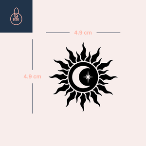 Sole e Luna 4 - Temporalis® - Tatuaggio temporaneo