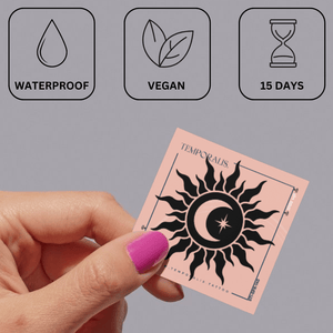 Sole e Luna 3 - Temporalis® - Tatuaggio temporaneo