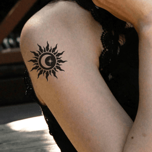 Sole e Luna 1 - Temporalis® - Tatuaggio temporaneo