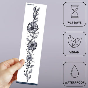 Sunflower Vine Garland Tattoo - 3 | Temporalis