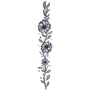 Sunflower Vine Garland Tattoo - 2 | Temporalis
