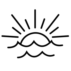 Sunrise over the ocean temporary tattoo - 2 | Temporalis