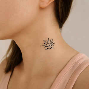 Alba sulle onde 1 - Temporalis® - Tatuaggio temporaneo