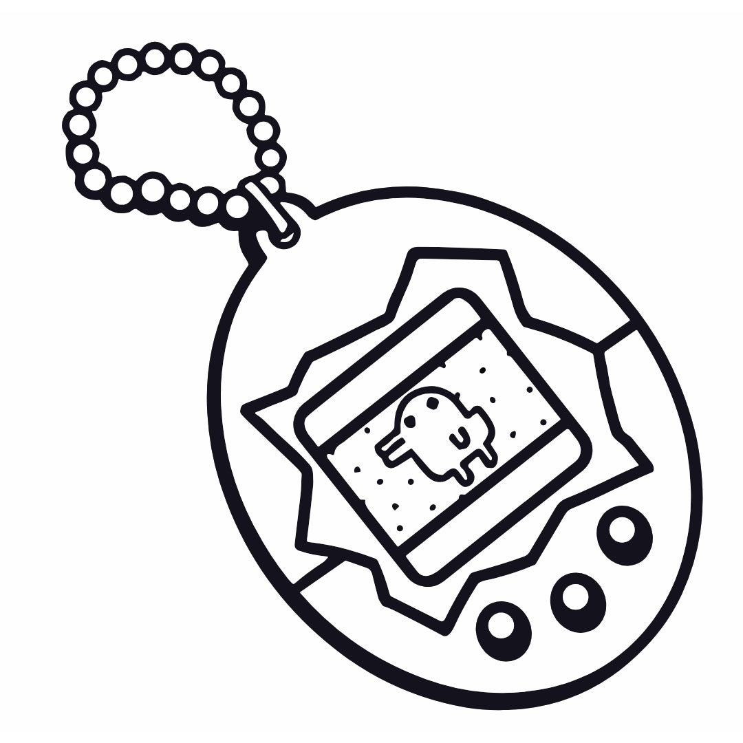 Tamagotchi keychain temporary tattoo - 2 | Temporalis