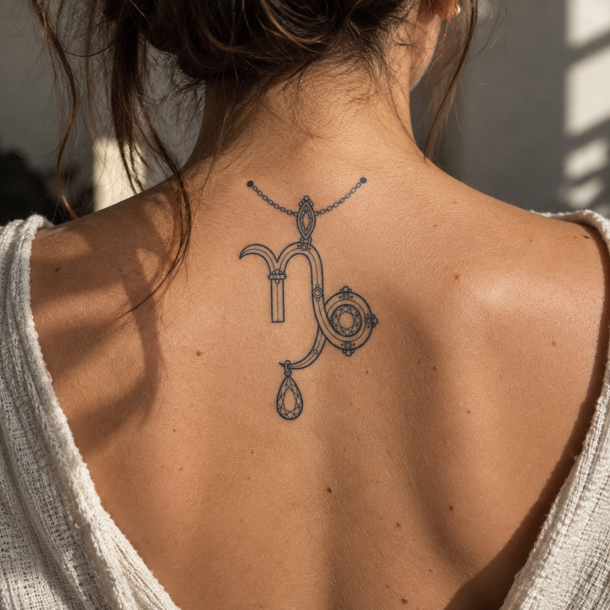 Tatuaggio Zodiaco Gioiello Capricorno