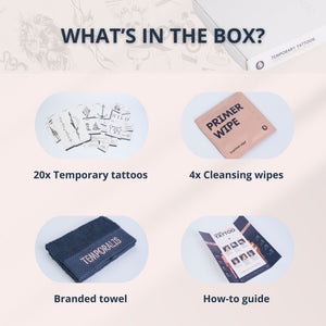 The adventurer - Premium tattoo box, for men (20 tattoos) 4 - Temporalis
