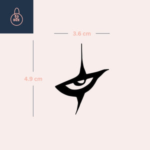 The Crow eye temporary tattoo - 4 | Temporalis