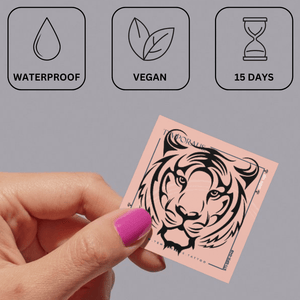 Testa di tigre 3 - Temporalis® - Tatuaggio temporaneo