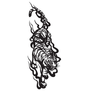 Tiger in Flames Tattoo - 2 | Temporalis