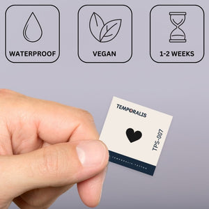 Tiny Black Heart 2 - Temporalis® - Tatuaggio temporaneo