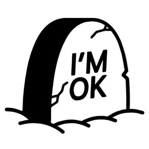 Tombstone 'I'M OK' temporary tattoo - 2 | Temporalis