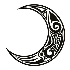 Tribal Crescent Moon Tattoo - 2 | Temporalis