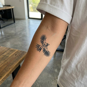 Tribal Eagle in Flight Tattoo - 1 | Temporalis