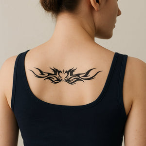 Chamas Tribais da Fênix 1 - Temporalis® - Tatuagem temporária