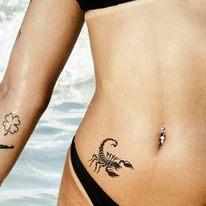 Tribal Scorpion Temporary Tattoo - 1 | Temporalis