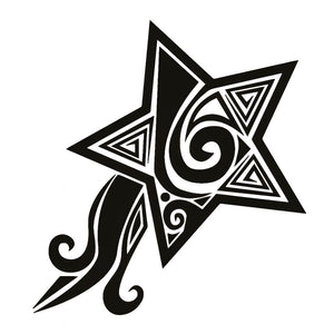 Tribal Shooting Star Tattoo - 2 | Temporalis