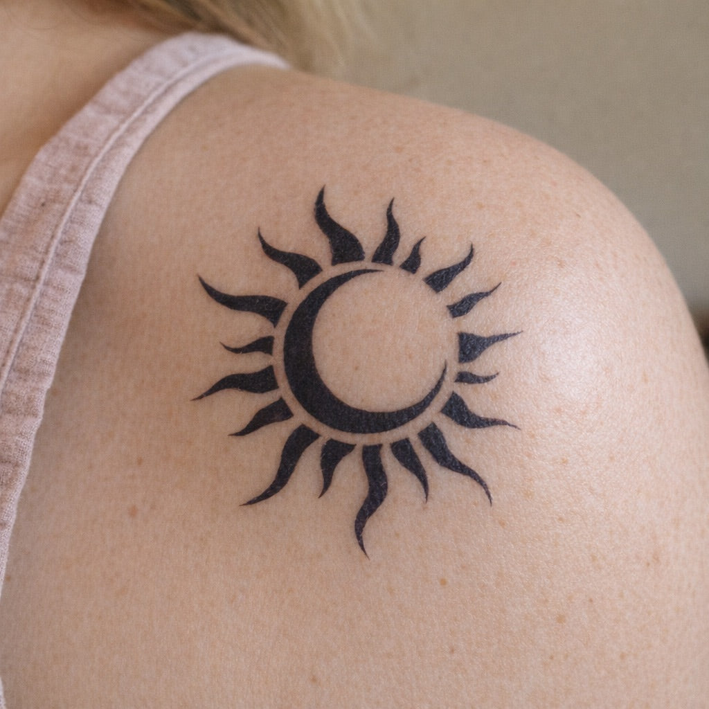 Tribal Sun and Moon Tattoo - 1 | Temporalis