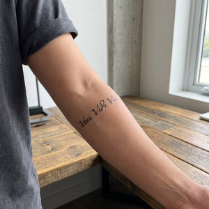 Veni Vidi Vici Tattoo - 1 | Temporalis