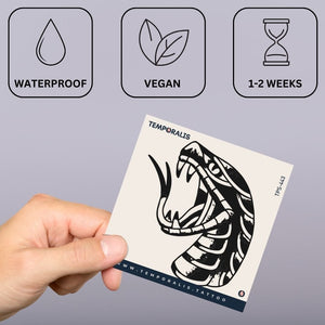 Jadowita Żmija 3 - Temporalis® - Tymczasowy tatuaż