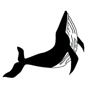 Whale Silhouette Temporary Tattoo - 2 | Temporalis