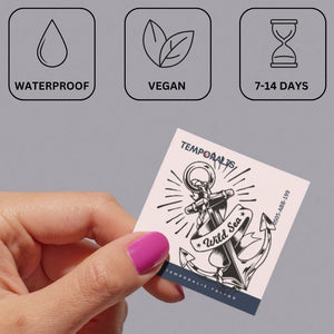 Wild Sea Anchor temporary tattoo - 3 | Temporalis