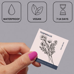 Wildflower bouquet temporary tattoo - 3 | Temporalis