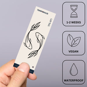 Yin - Yang Koi Fish Temporary Tattoo - 3 | Temporalis