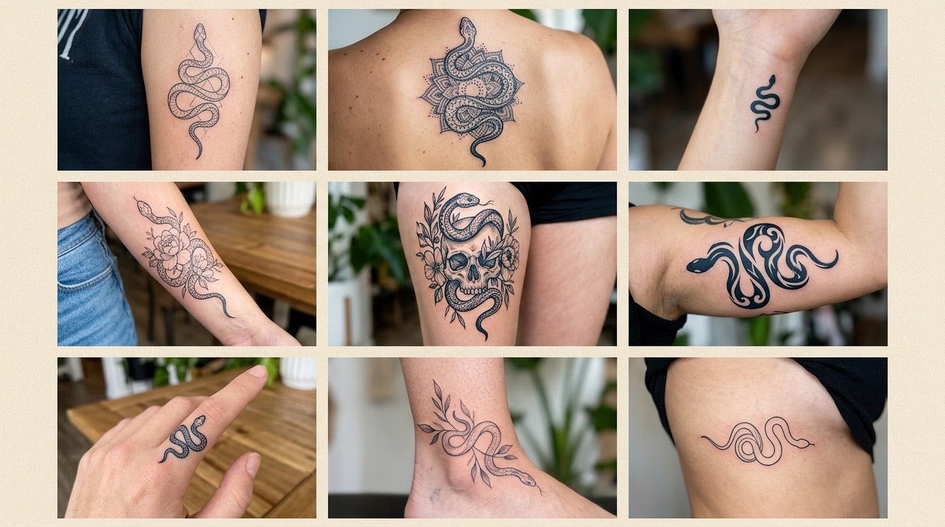 Snake tattoo meaning - Temporalis