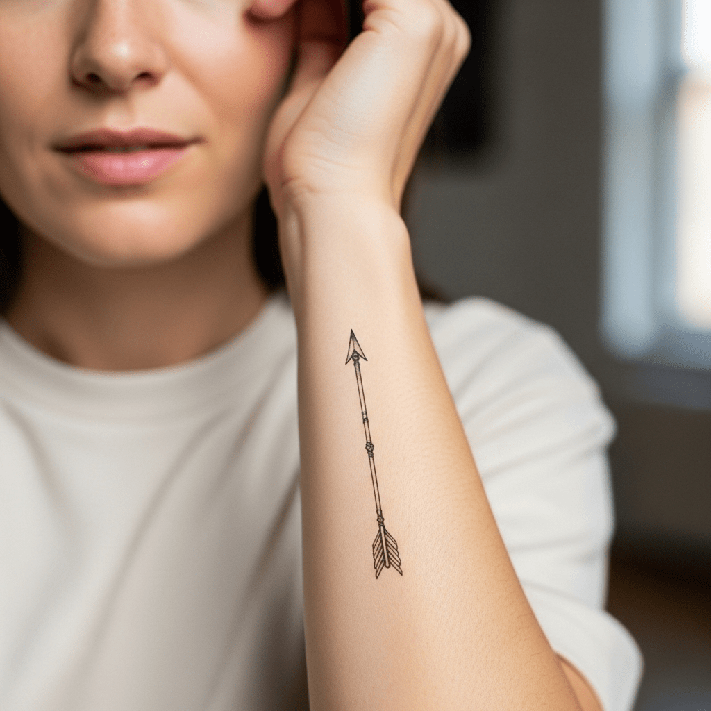 Pfeil-Tattoo-Design - Temporalis