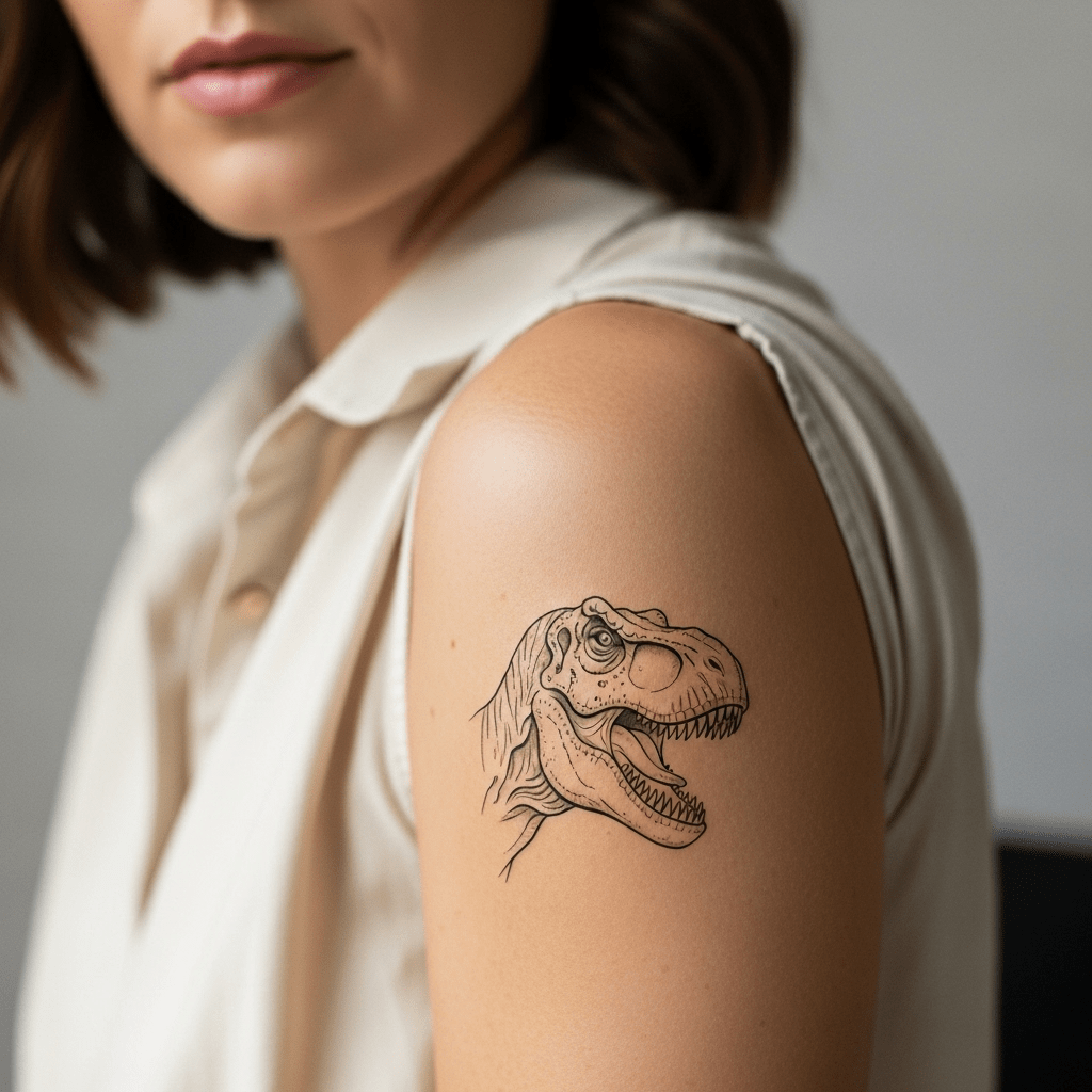 Dinosaurier-Tattoos - Temporalis