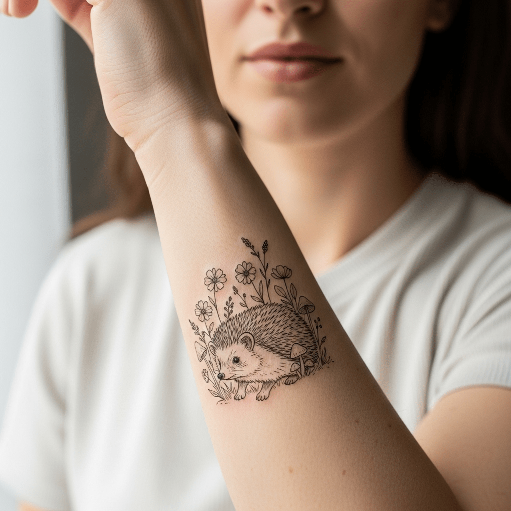 Igelkottstatueringar - Temporalis