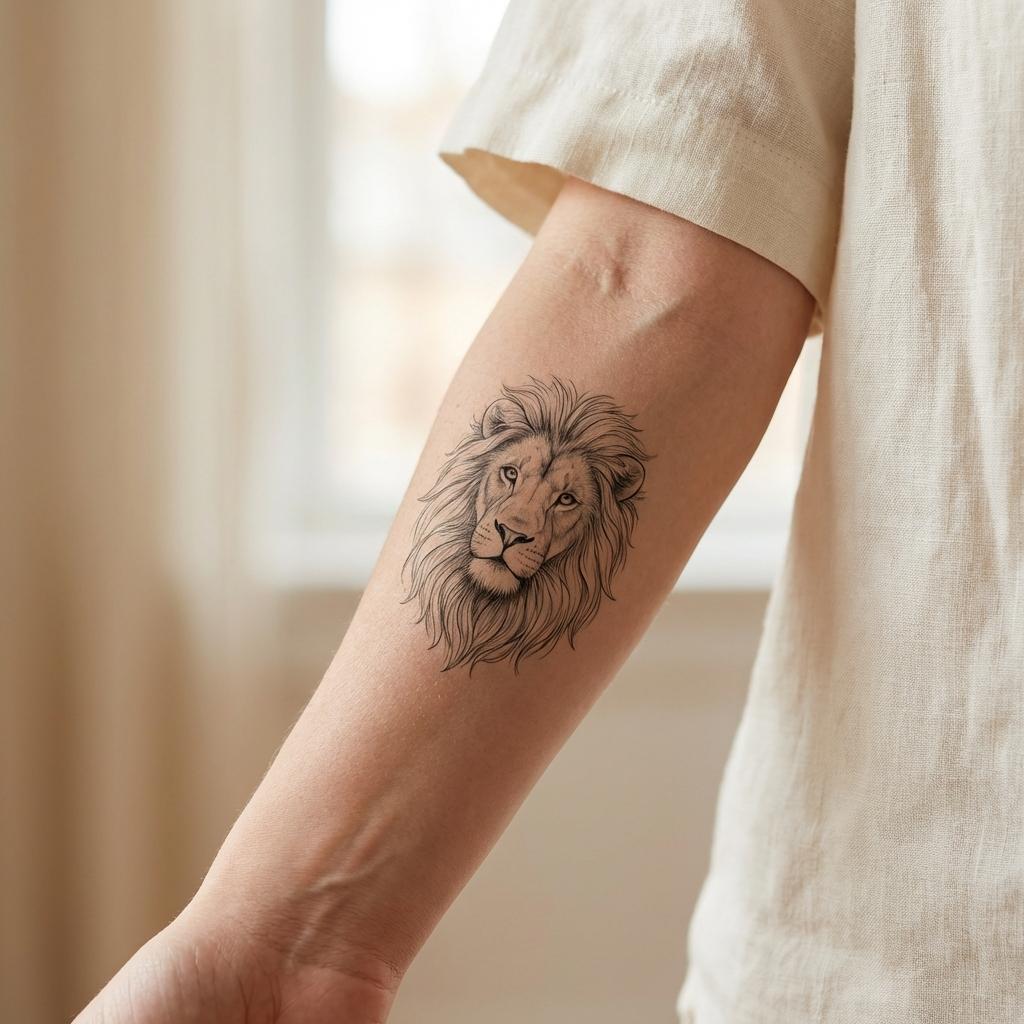 Lion tattoo - Temporalis