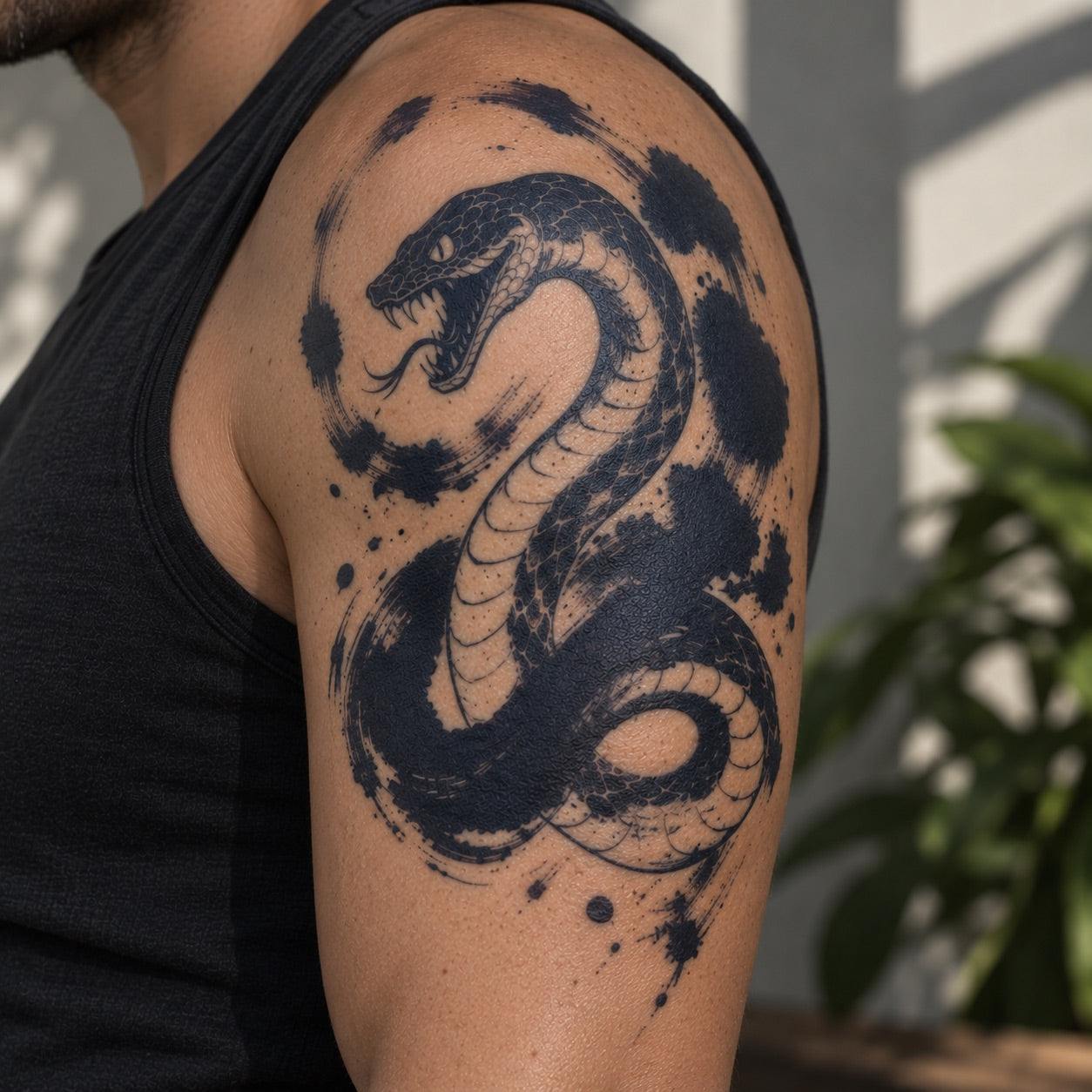 Viper Half Sleeve Tattoo