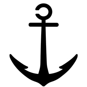 Anchor silhouette temporary tattoo - 2 | Temporalis