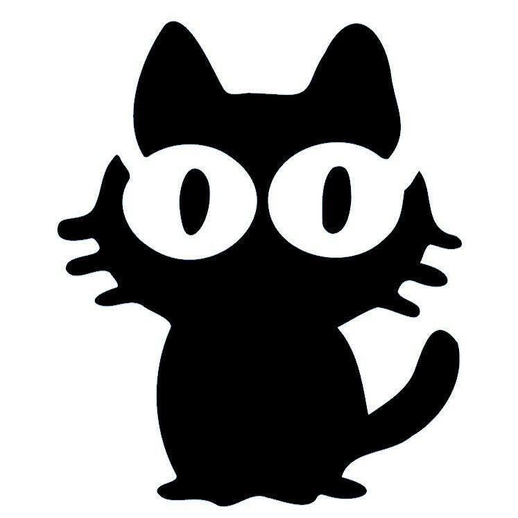 Big - eyed cartoon cat temporary tattoo - 2 | Temporalis