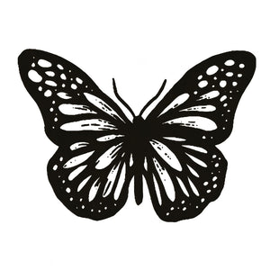Blackwork Butterfly Tattoo - 2 | Temporalis