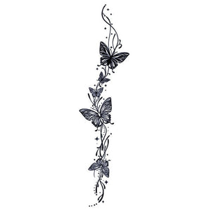 Butterfly Vine Trail Tattoo - 2 | Temporalis