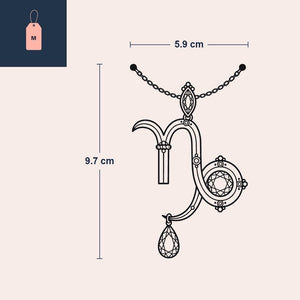 Tatuering med stjärntecknet Stenbocken som hänge - 4 | Temporalis