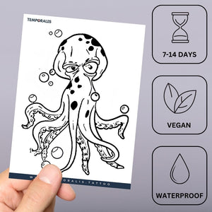 Cartoon Octopus Tattoo - 3 | Temporalis