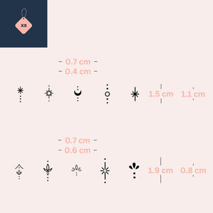 Zestaw tatuaży Celestial Finger 3 - Temporalis® - Tymczasowy tatuaż