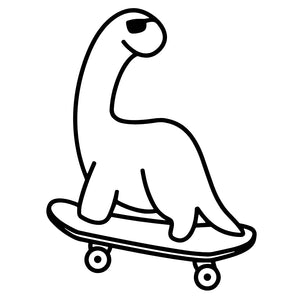 Cool dino on a skateboard 2 - Temporalis