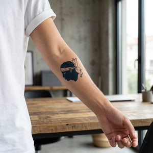 Corsican Moor's Head Tattoo - 1 | Temporalis