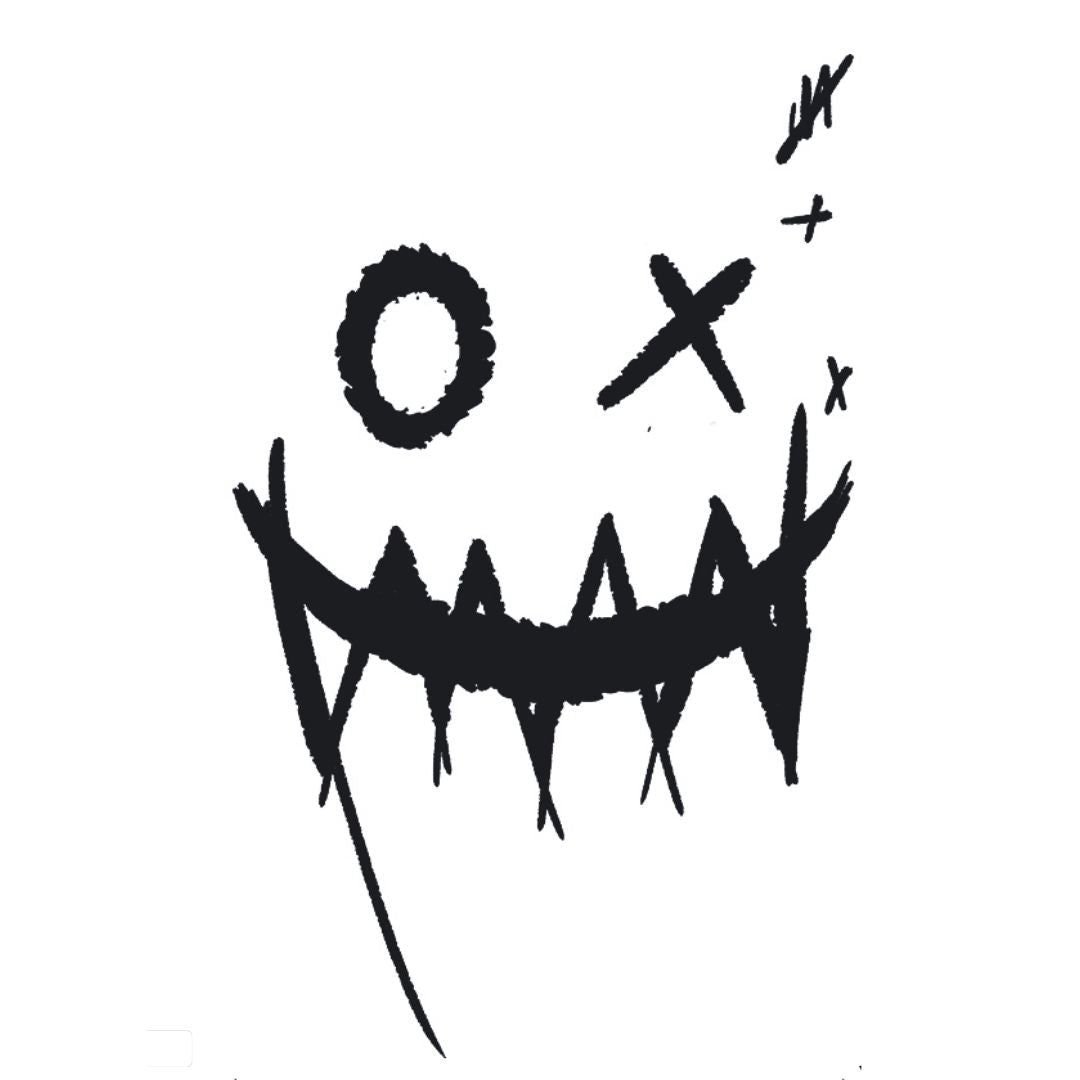 Creepy Joker Smile Tattoo - 2 | Temporalis