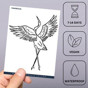 Dancing Crane Tattoo - 3 | Temporalis