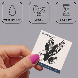 Diving Eagle Tattoo - 3 | Temporalis