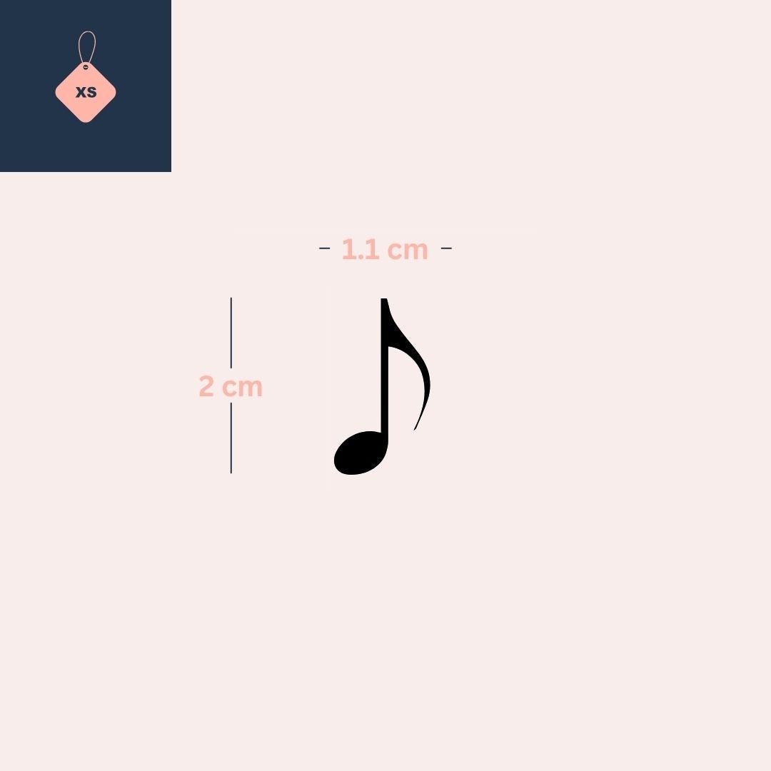 Ottava nota 3 - Temporalis® - Tatuaggio temporaneo