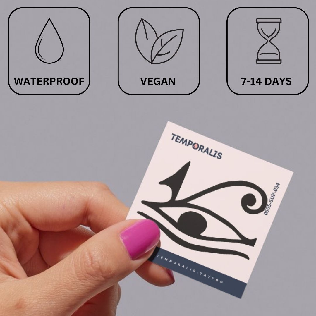 Eye of Horus temporary tattoo - 3 | Temporalis