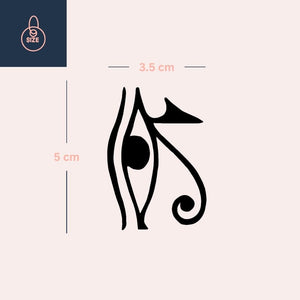 Eye of Horus temporary tattoo - 4 | Temporalis