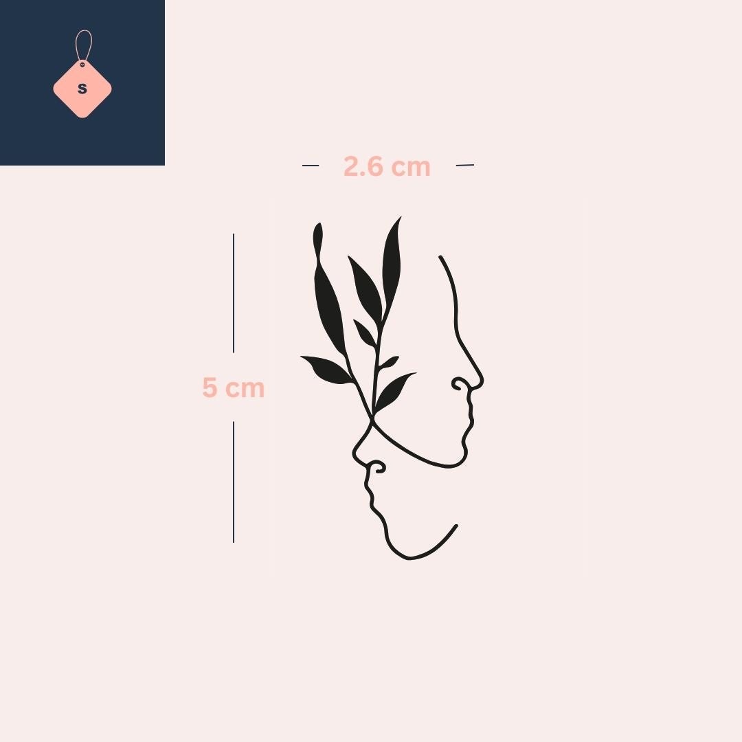 Połączenie twarzy i natury 3 - Temporalis® - Tatuaż tymczasowy